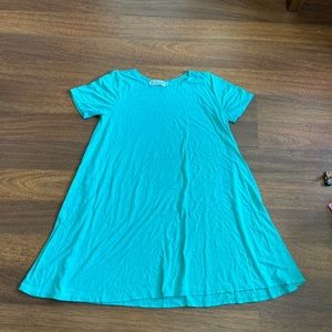 fighting eel green size small dress